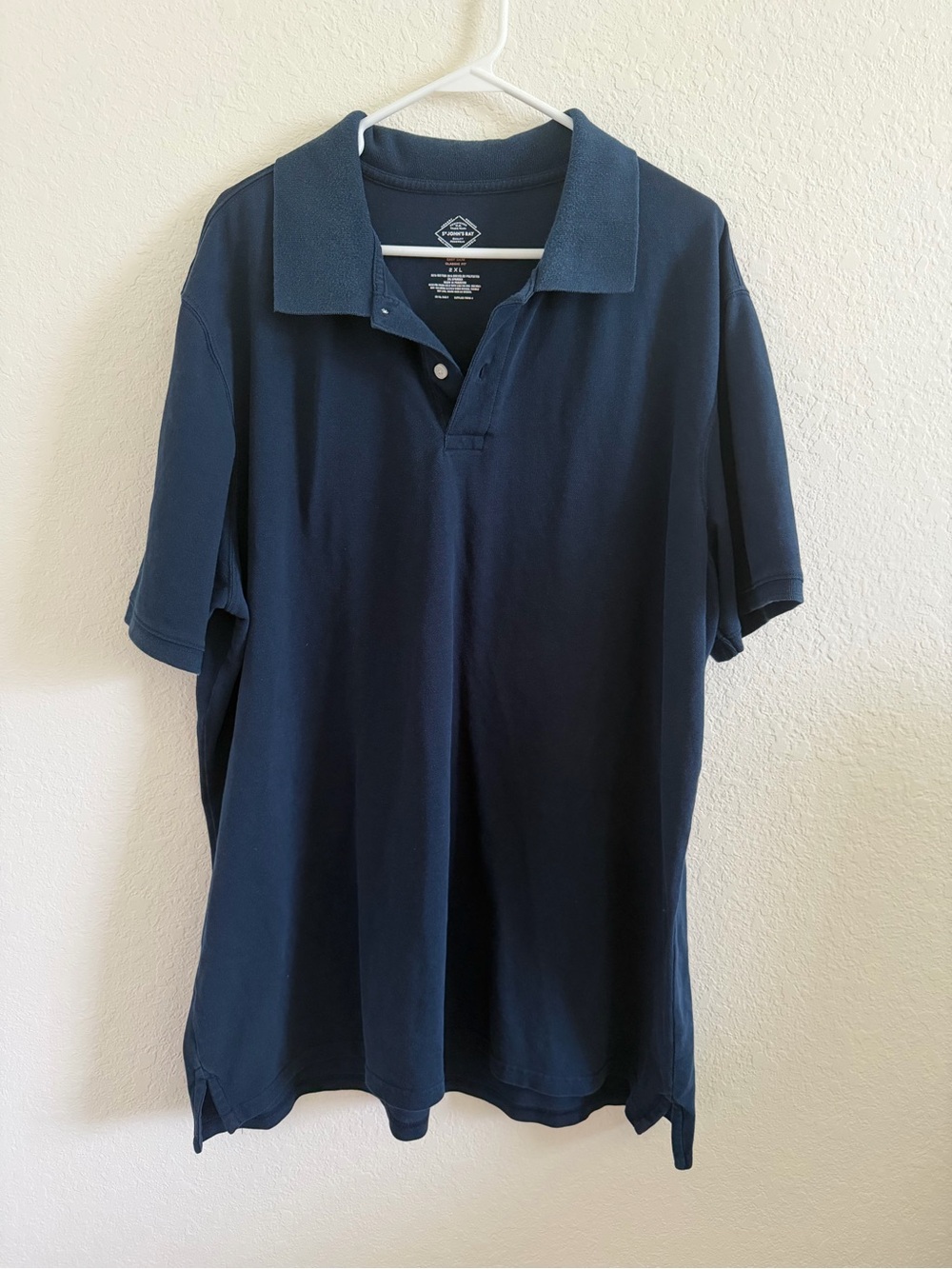 St. John's Bay Navy Blue Polo Shirt